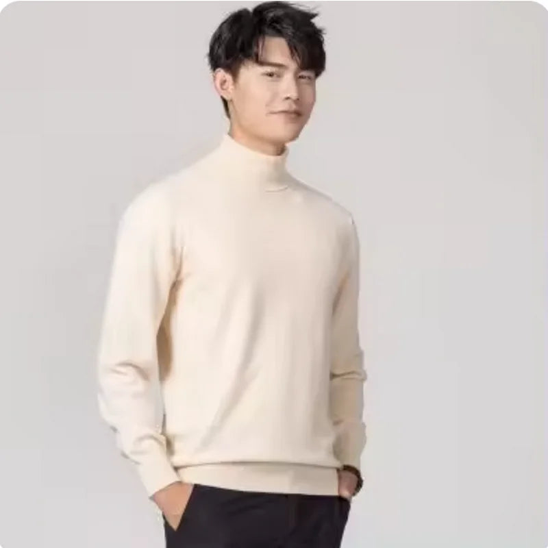 Cashmere turtleneck men sweater clothes for 2024autumn winter jersey hombre pull homme hiver pullover men high neck sweaters