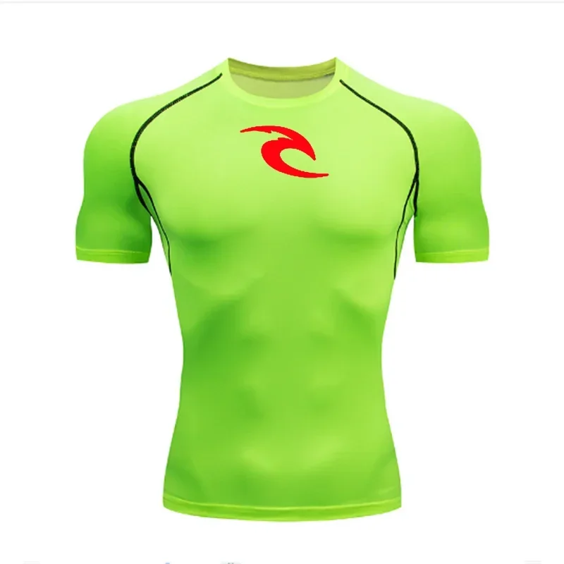 Men's Boxing Training Bottoming Long-sleeved Compression Shirt Outdoor Running Breathable Quick-drying Elastic T-shirt S-3XL