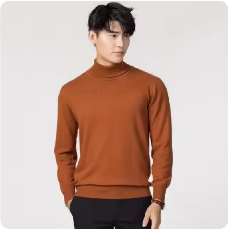 Cashmere turtleneck men sweater clothes for 2024autumn winter jersey hombre pull homme hiver pullover men high neck sweaters