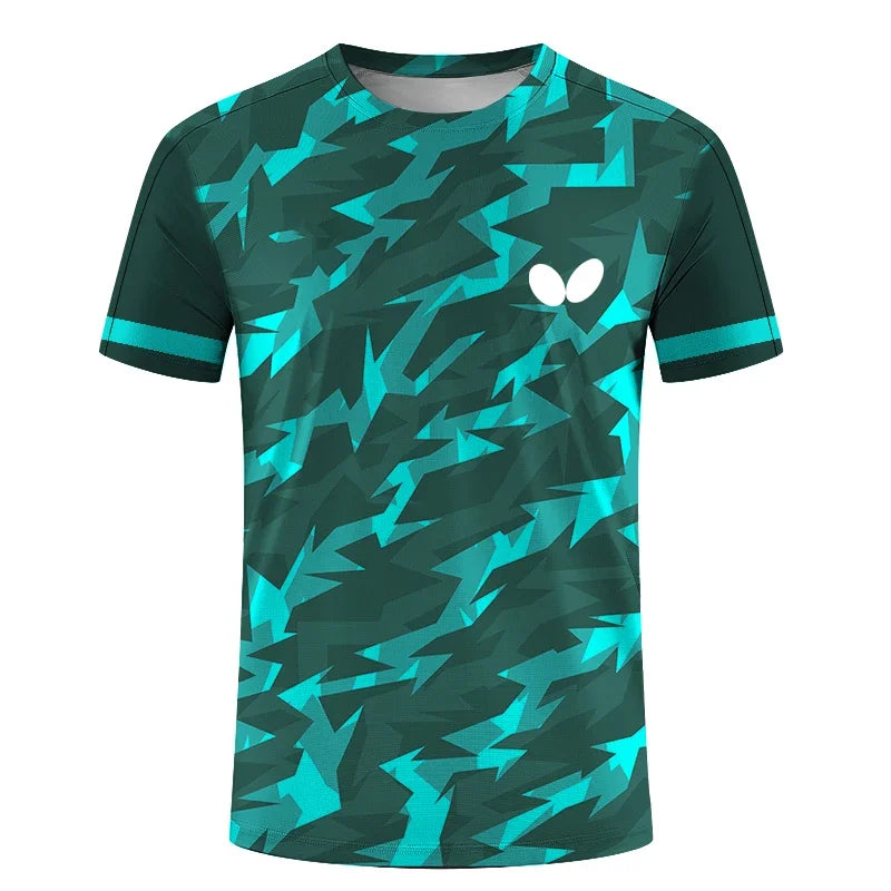 2025 Summer New Men's Round Neck Short Sleeve 3D T-Shirt Quick Dry Ball Dress Print Loose Breathable Comfortable Top