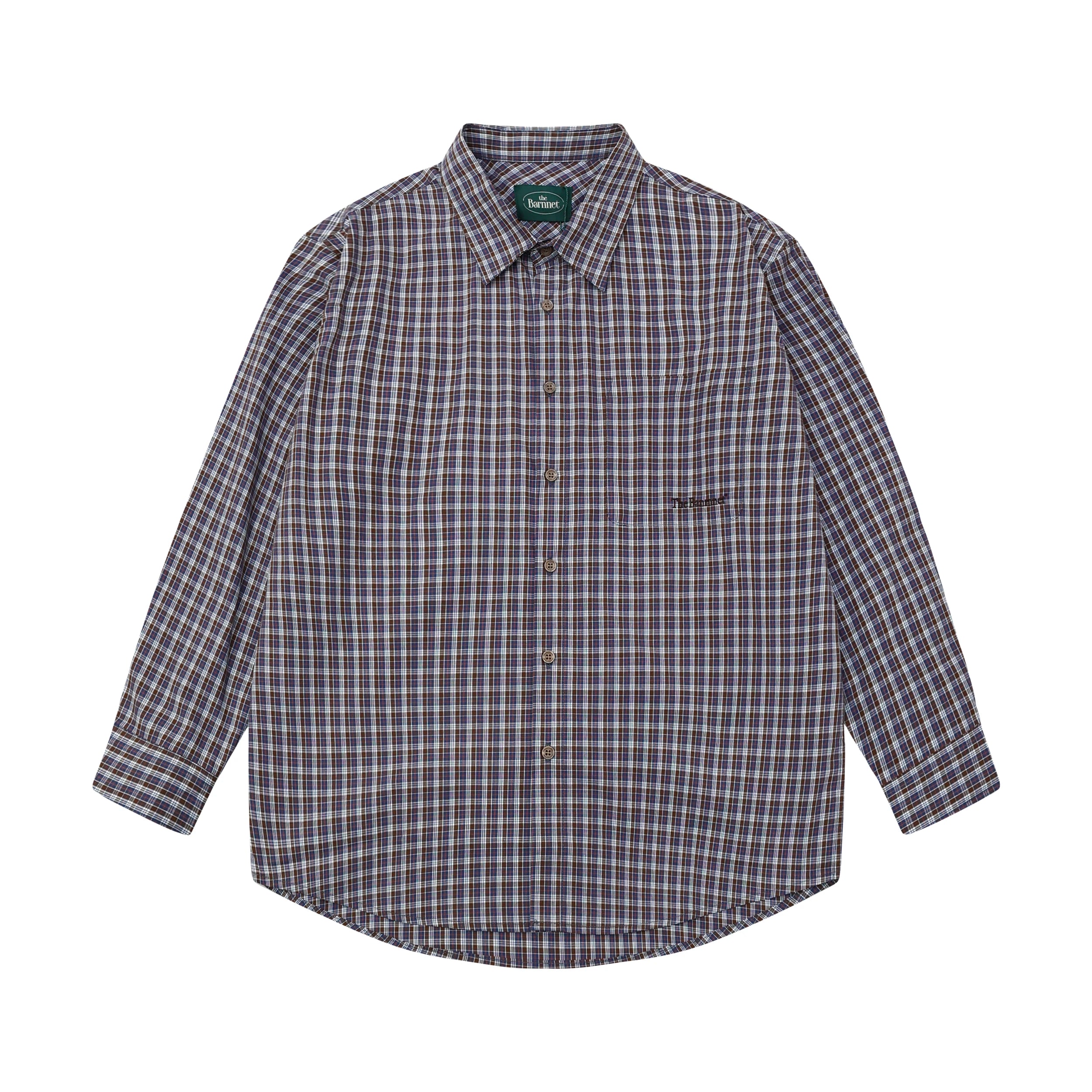 Blue Plaid Casual irt for Women Classic Striped Cotton irt Loose Fit Long Sve UV Protection Chinese Brand the Barnnet