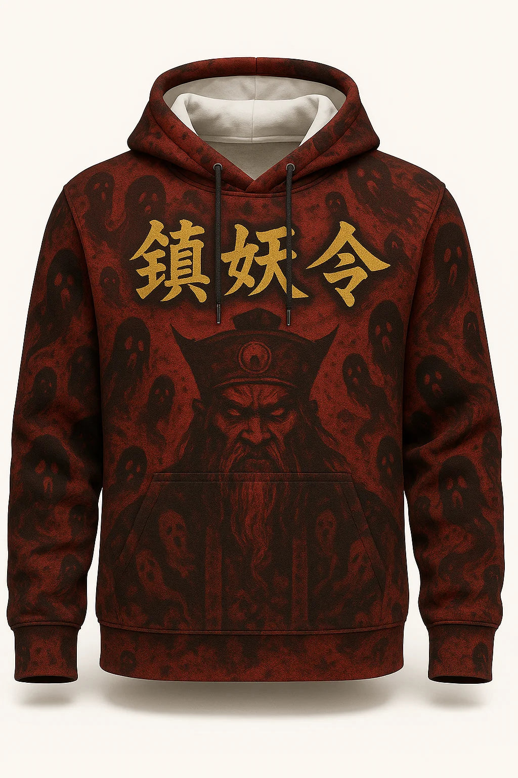 New 3D Printed Chinese Element Style Horror Printed Pattern Casual Hoodie Trendy Cool Top Pullover For Men And Women To Wear