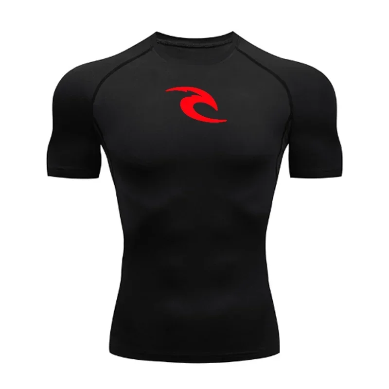 Men's Boxing Training Bottoming Long-sleeved Compression Shirt Outdoor Running Breathable Quick-drying Elastic T-shirt S-3XL