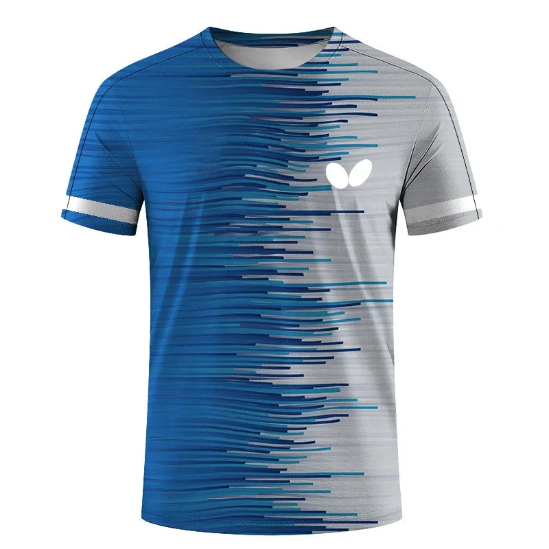 2025 Summer New Men's Round Neck Short Sleeve 3D T-Shirt Quick Dry Ball Dress Print Loose Breathable Comfortable Top