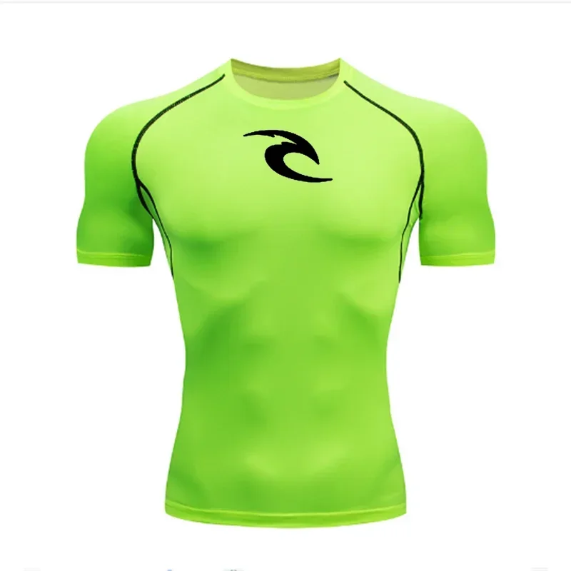 Men's Boxing Training Bottoming Long-sleeved Compression Shirt Outdoor Running Breathable Quick-drying Elastic T-shirt S-3XL