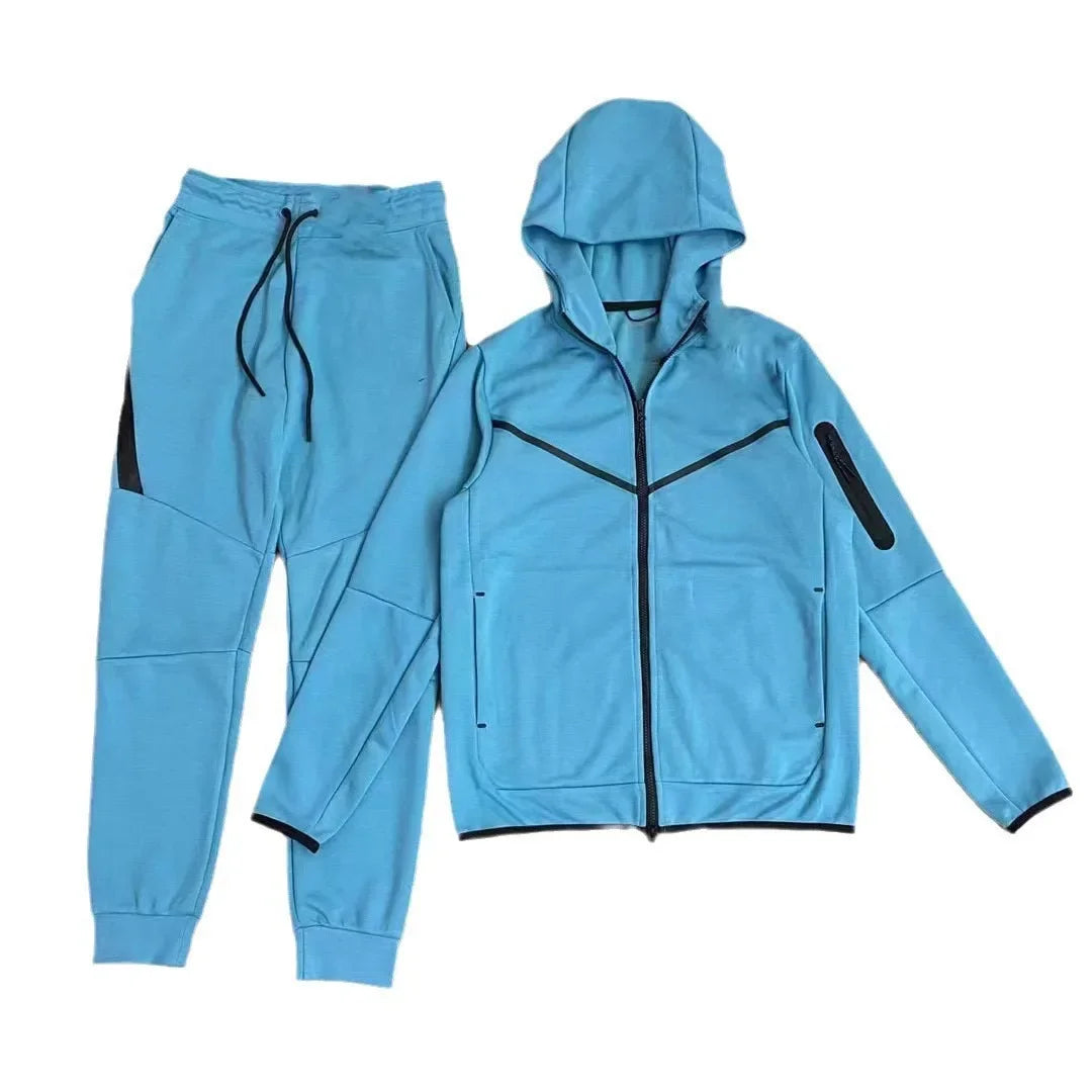 Casual Sportswear Set for Men with Hood Side Zipper Hot Sale Of The Season Style Comfortable Streetwear Chinese Brand AE Stock O