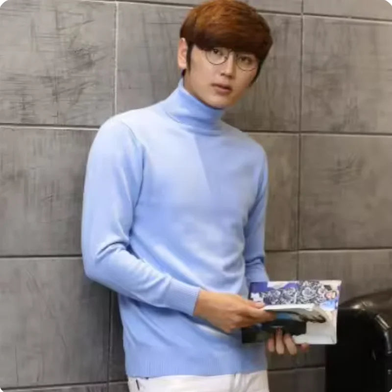 Cashmere turtleneck men sweater clothes for 2024autumn winter jersey hombre pull homme hiver pullover men high neck sweaters