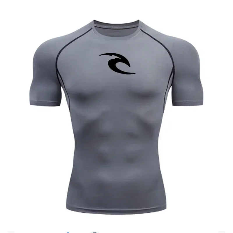 Men's Boxing Training Bottoming Long-sleeved Compression Shirt Outdoor Running Breathable Quick-drying Elastic T-shirt S-3XL