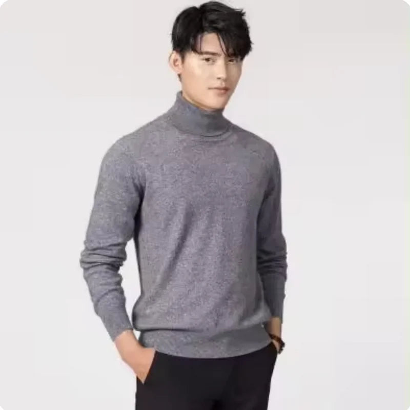 Cashmere turtleneck men sweater clothes for 2024autumn winter jersey hombre pull homme hiver pullover men high neck sweaters