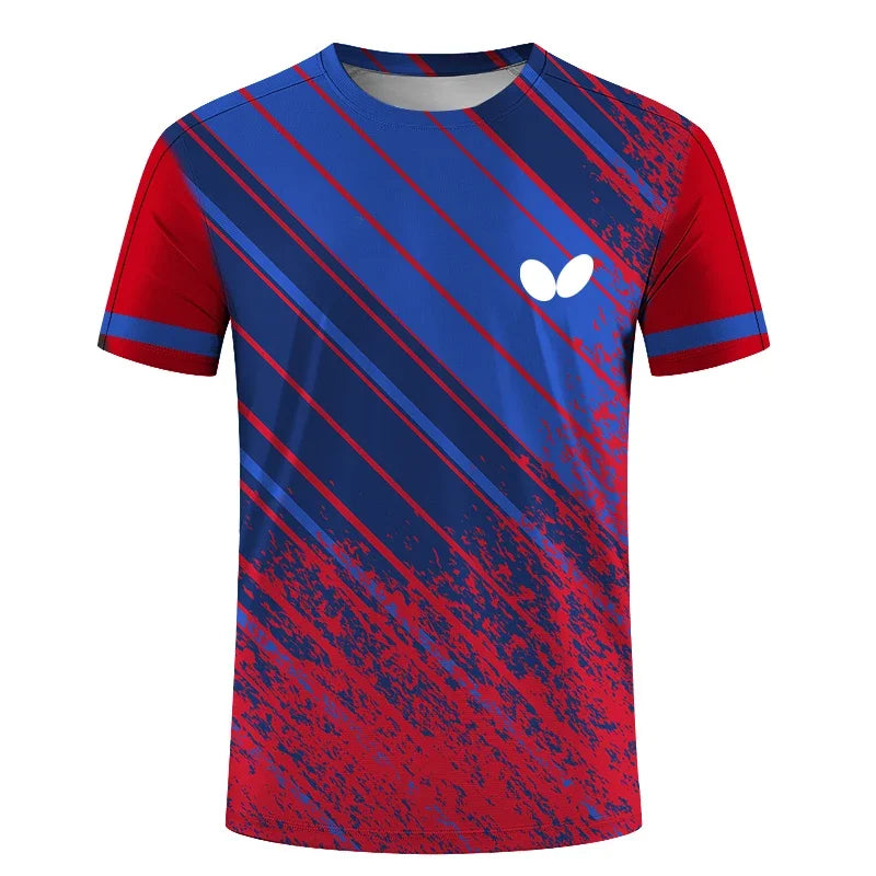 2025 Summer New Men's Round Neck Short Sleeve 3D T-Shirt Quick Dry Ball Dress Print Loose Breathable Comfortable Top