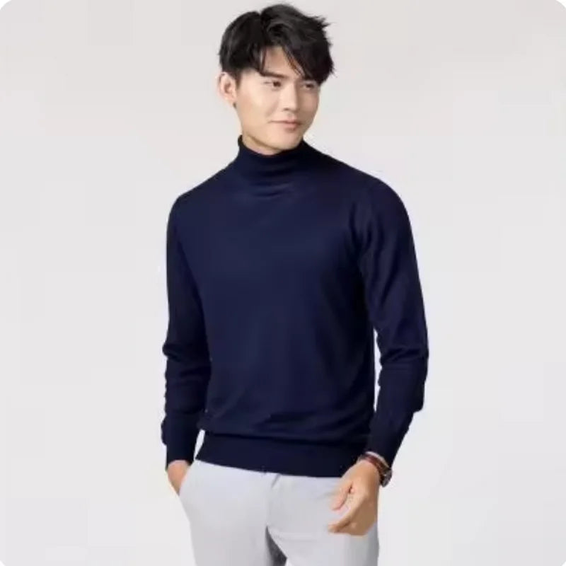 Cashmere turtleneck men sweater clothes for 2024autumn winter jersey hombre pull homme hiver pullover men high neck sweaters