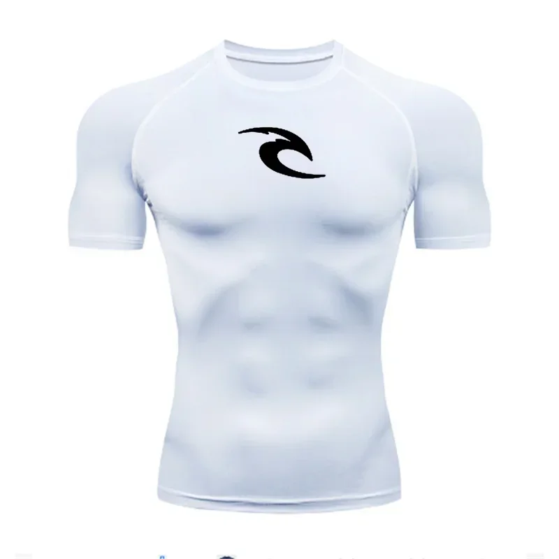 Men's Boxing Training Bottoming Long-sleeved Compression Shirt Outdoor Running Breathable Quick-drying Elastic T-shirt S-3XL