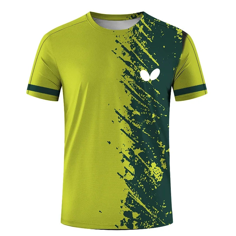 2025 Summer New Men's Round Neck Short Sleeve 3D T-Shirt Quick Dry Ball Dress Print Loose Breathable Comfortable Top