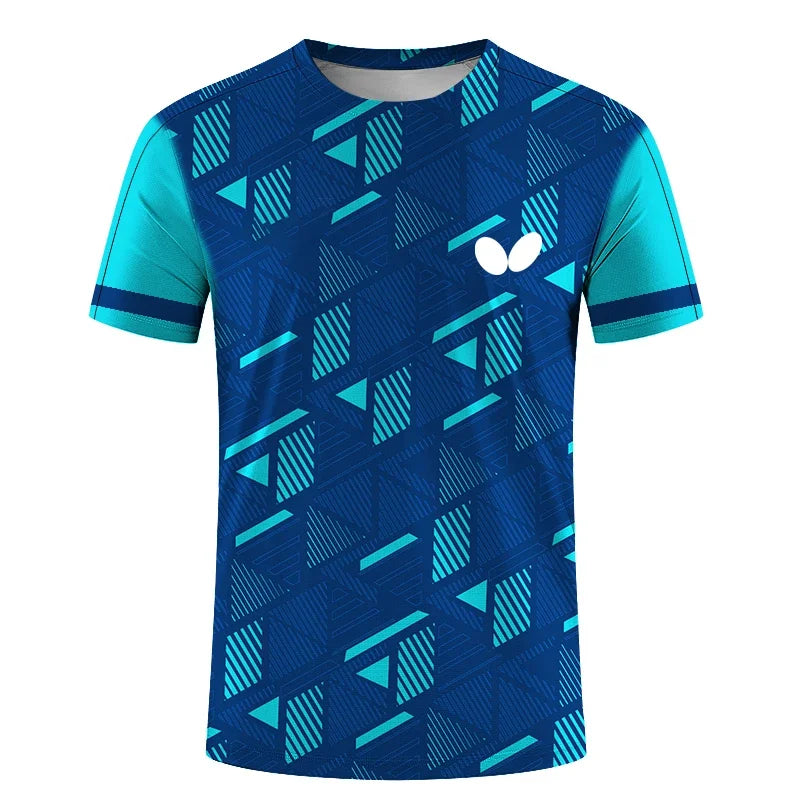 2025 Summer New Men's Round Neck Short Sleeve 3D T-Shirt Quick Dry Ball Dress Print Loose Breathable Comfortable Top