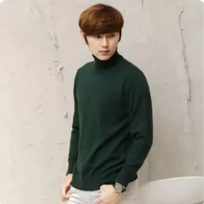 Cashmere turtleneck men sweater clothes for 2024autumn winter jersey hombre pull homme hiver pullover men high neck sweaters