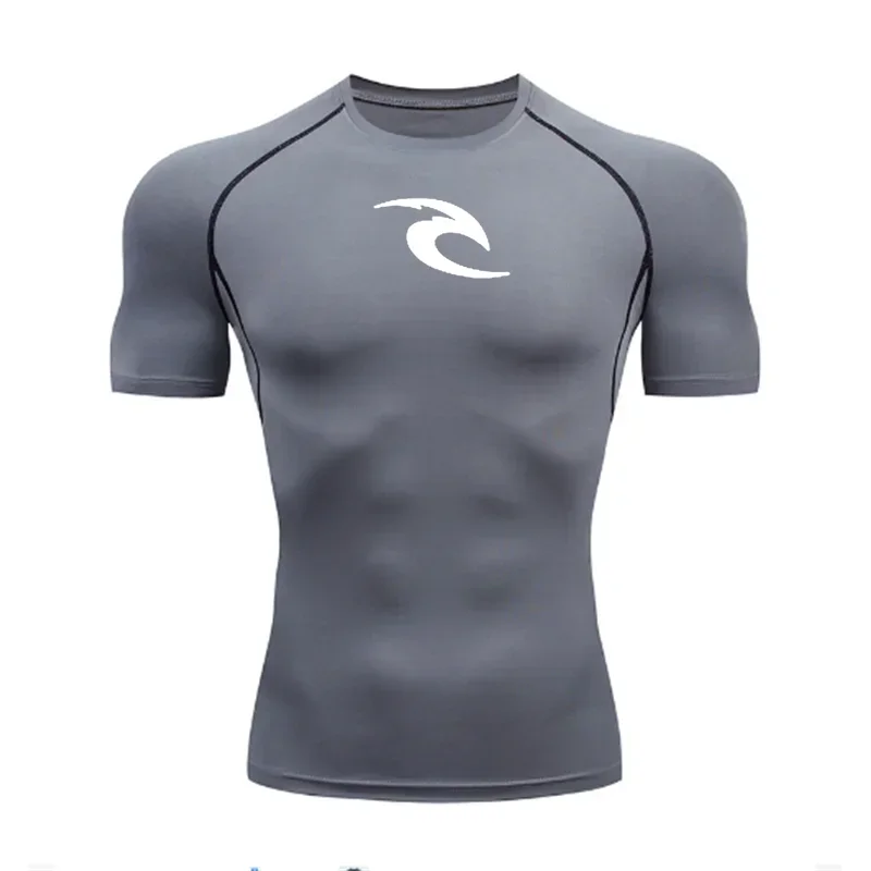 Men's Boxing Training Bottoming Long-sleeved Compression Shirt Outdoor Running Breathable Quick-drying Elastic T-shirt S-3XL