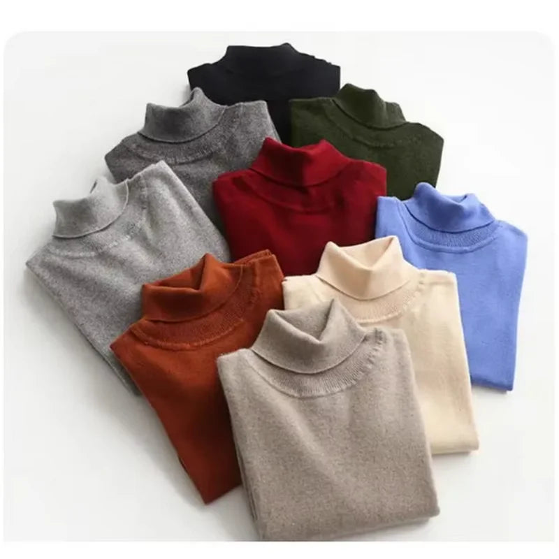 Cashmere turtleneck men sweater clothes for 2024autumn winter jersey hombre pull homme hiver pullover men high neck sweaters