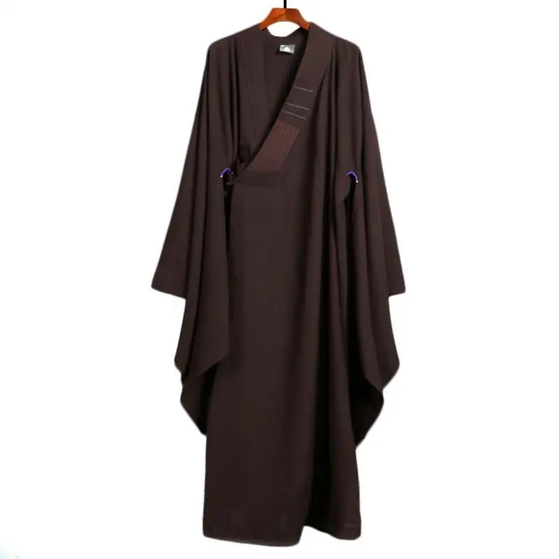 Monk Costume Buddhist Chinese Traditional Clothings Meditation Zen Shaolin Hanfu Clothing Taoism Tibetan Clothes Monk Robe