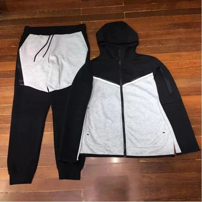 Casual Sportswear Set for Men with Hood Side Zipper Hot Sale Of The Season Style Comfortable Streetwear Chinese Brand AE Stock O
