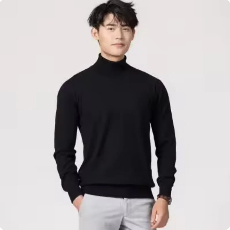 Cashmere turtleneck men sweater clothes for 2024autumn winter jersey hombre pull homme hiver pullover men high neck sweaters