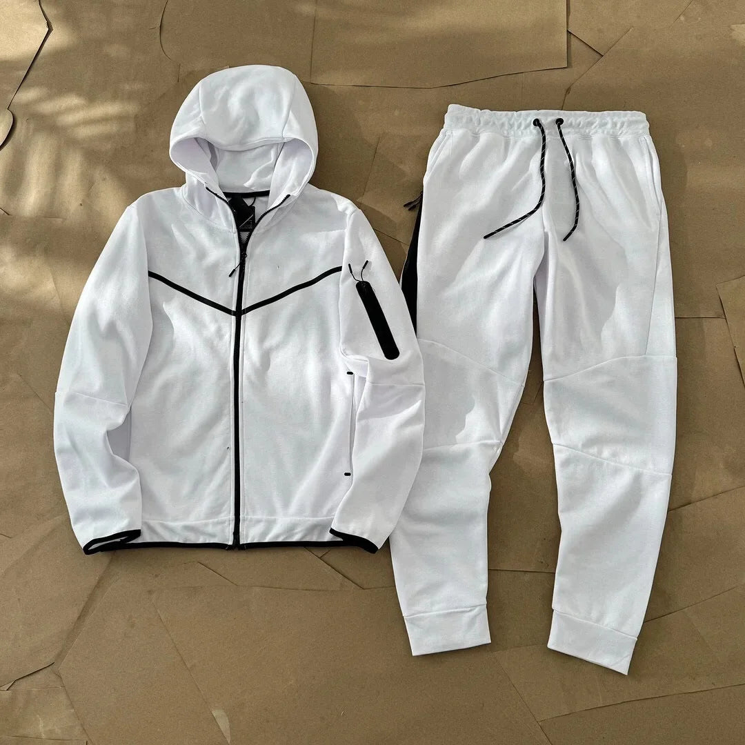Casual Sportswear Set for Men with Hood Side Zipper Hot Sale Of The Season Style Comfortable Streetwear Chinese Brand AE Stock O