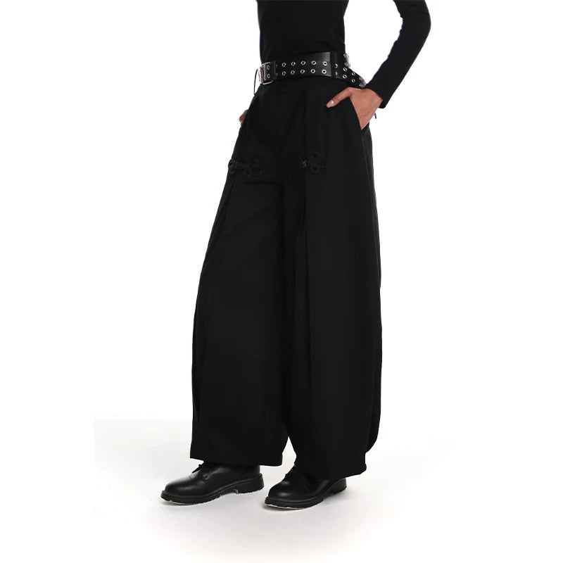 Chinese Knot Button Short Jacket Women Wide Sleeve Zipper Coat Stand Chic Fashion Outwear 2025 New Autumn Stylish Lady Coats