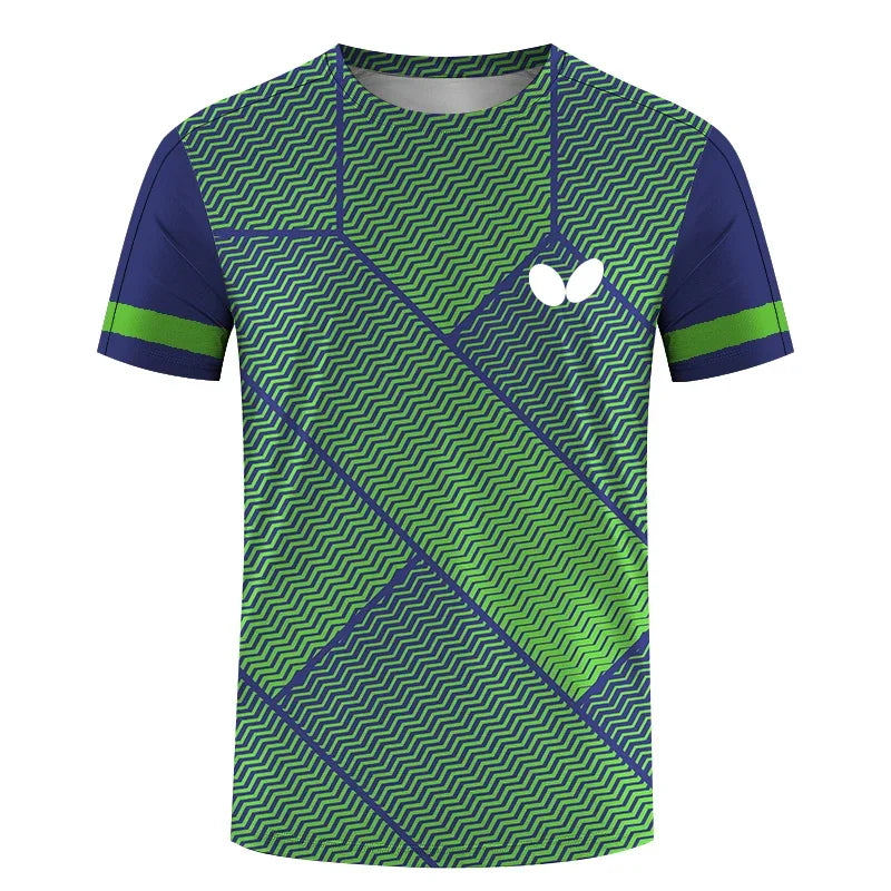 2025 Summer New Men's Round Neck Short Sleeve 3D T-Shirt Quick Dry Ball Dress Print Loose Breathable Comfortable Top